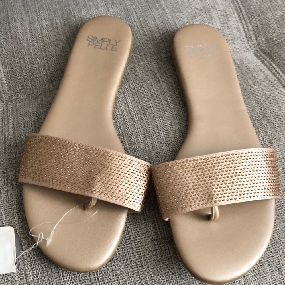 Rose gold slides
